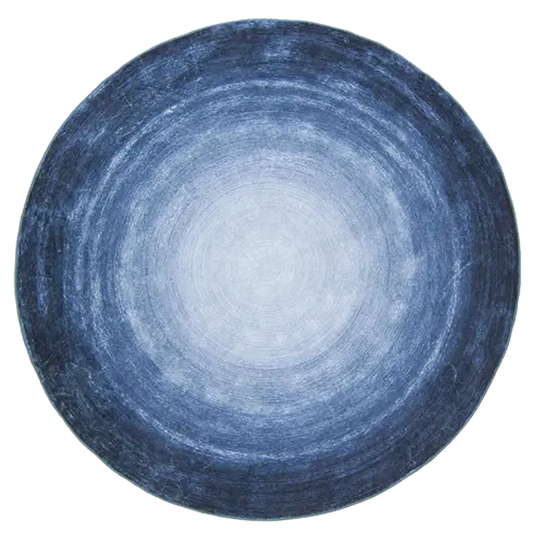 Blue Round carpet