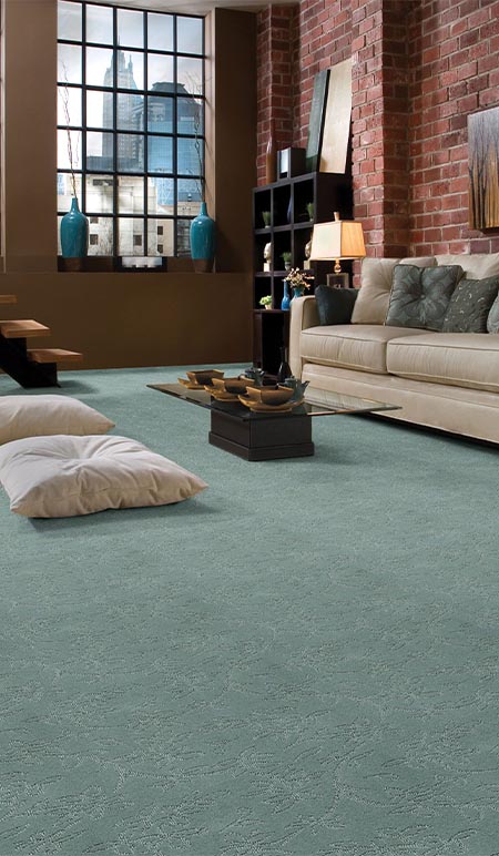 Green Living Room Carpet