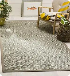 Custom made sisal area carpet